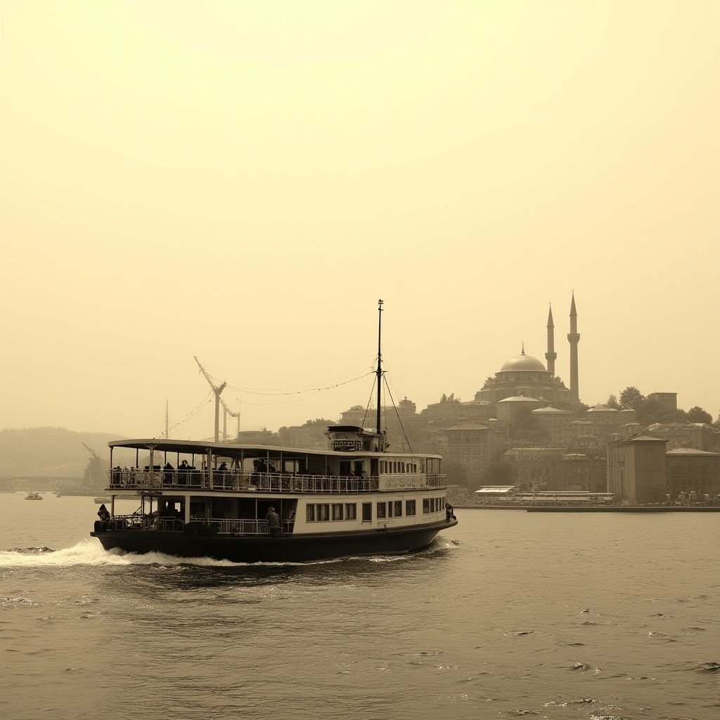 İstanbul'da nostaljik vapur